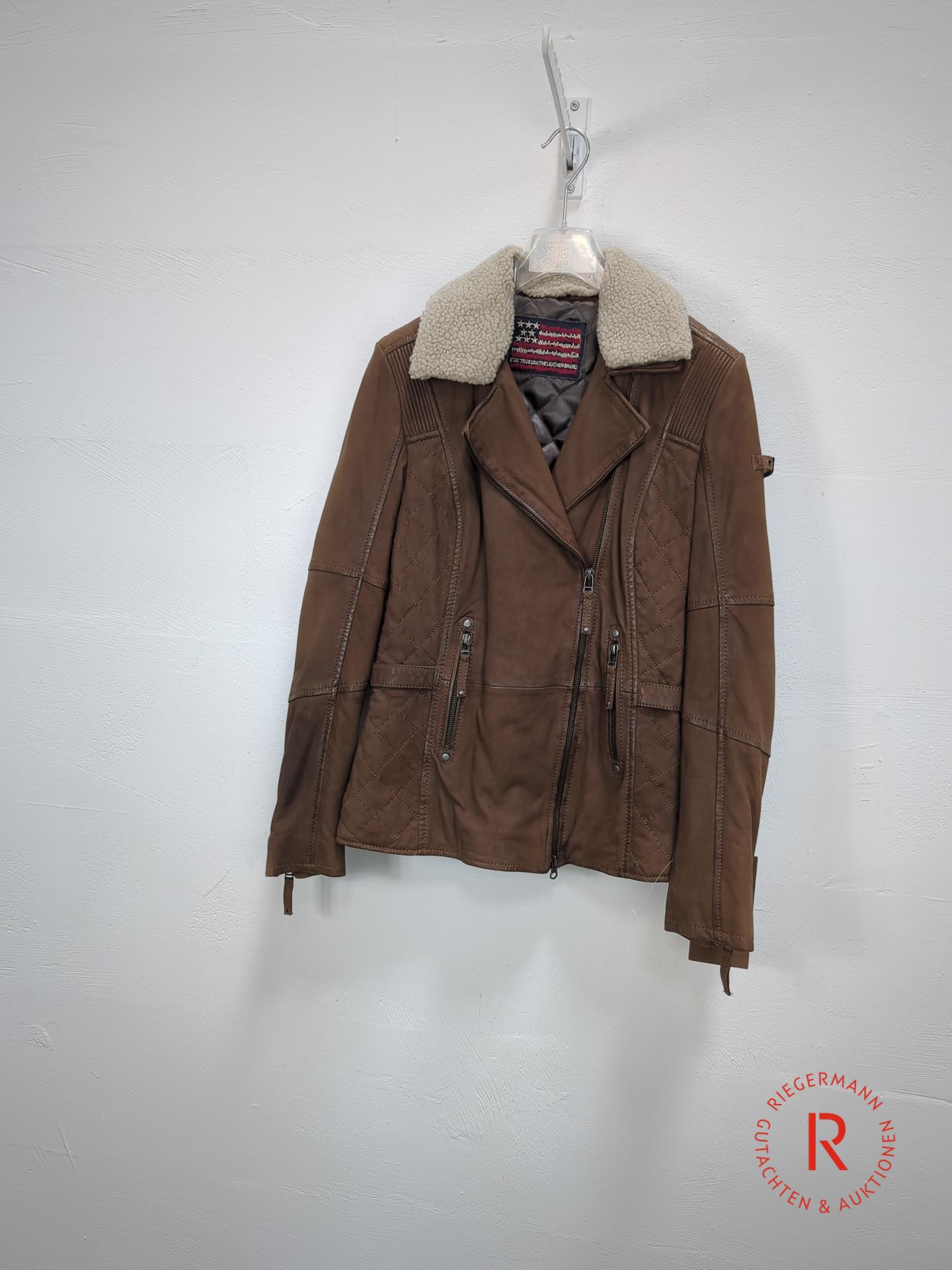 DAMEN LEDERJACKE GRÖSSE 38